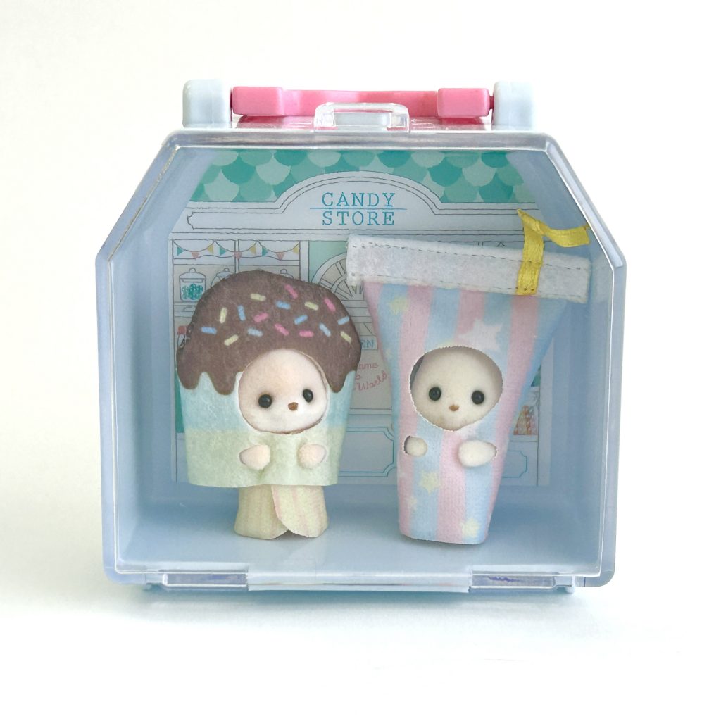 House Shaped Case Candy Store Blue Seria