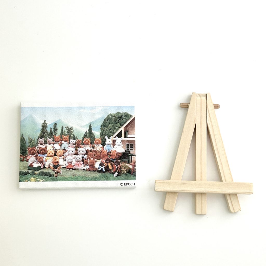 Mini Canvas تصميم معرض الذكرى الأربعين 9 قرية سيلفانيان في 1985 Sylvanian Families Calico Critters