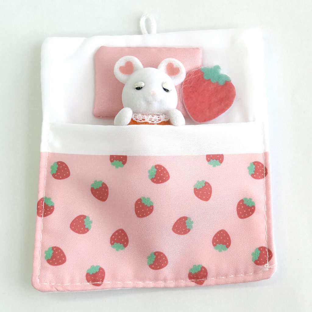 Futon Doll Pouch Strawberry Seria