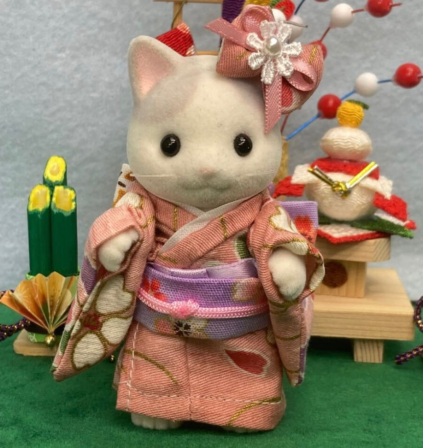 KIMONO SAKURA FAIT MAIN POUR MÈRE Japon Ne s'applique pas