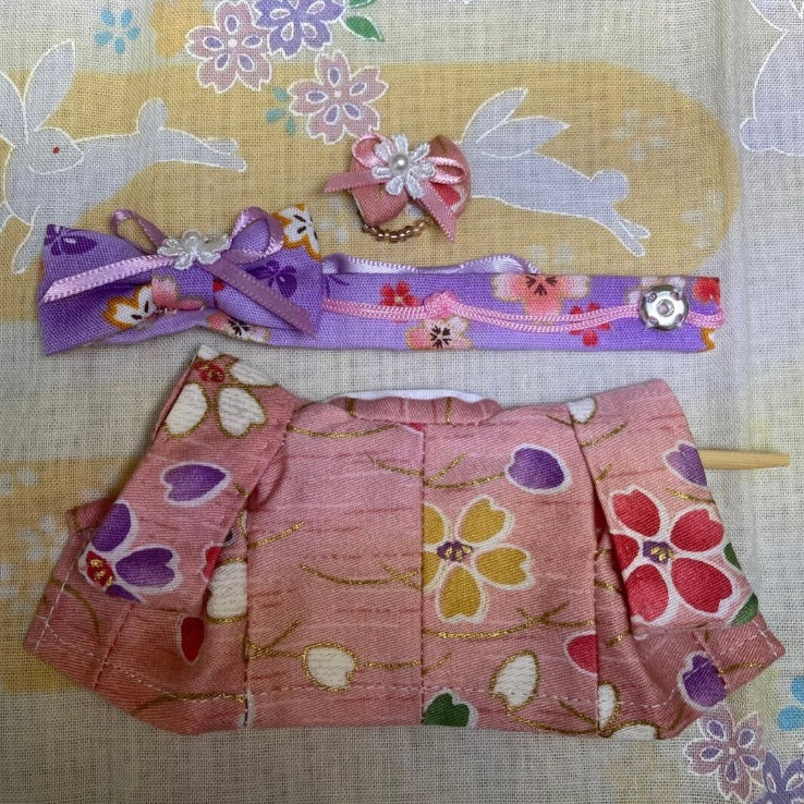KIMONO SAKURA FAIT MAIN POUR MÈRE Japon Ne s'applique pas