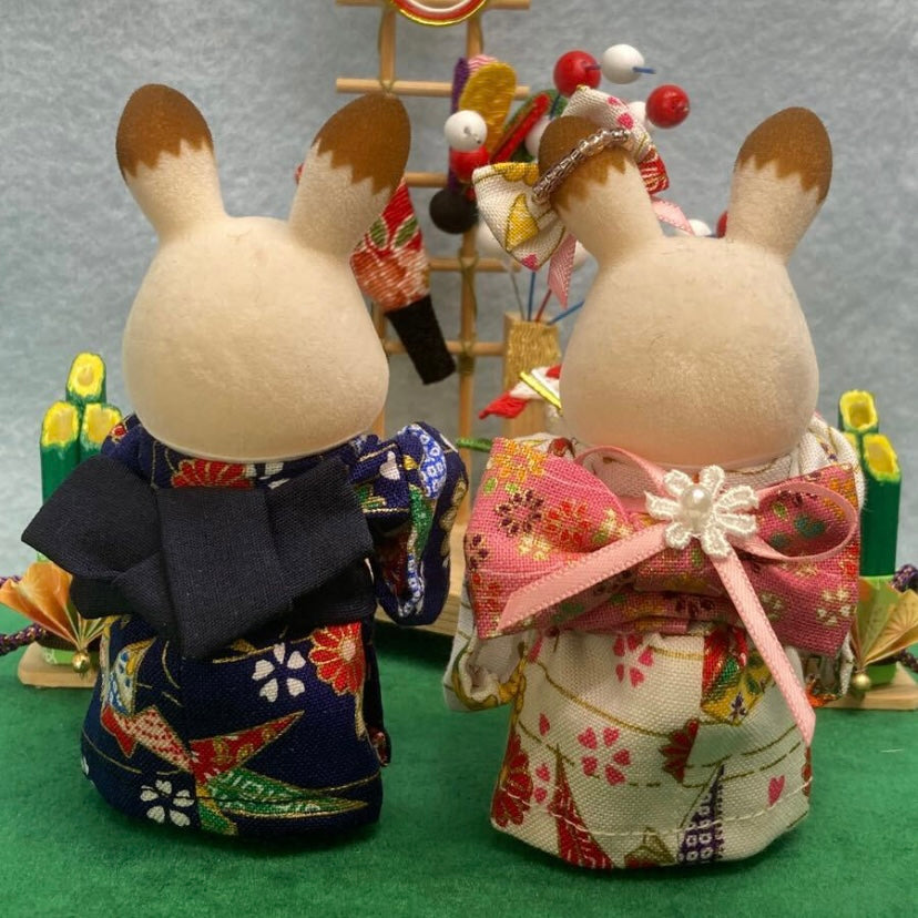 KIMONO BLANC MARINE FAIT MAIN POUR LES PARENTS Japon Ne s'applique pas