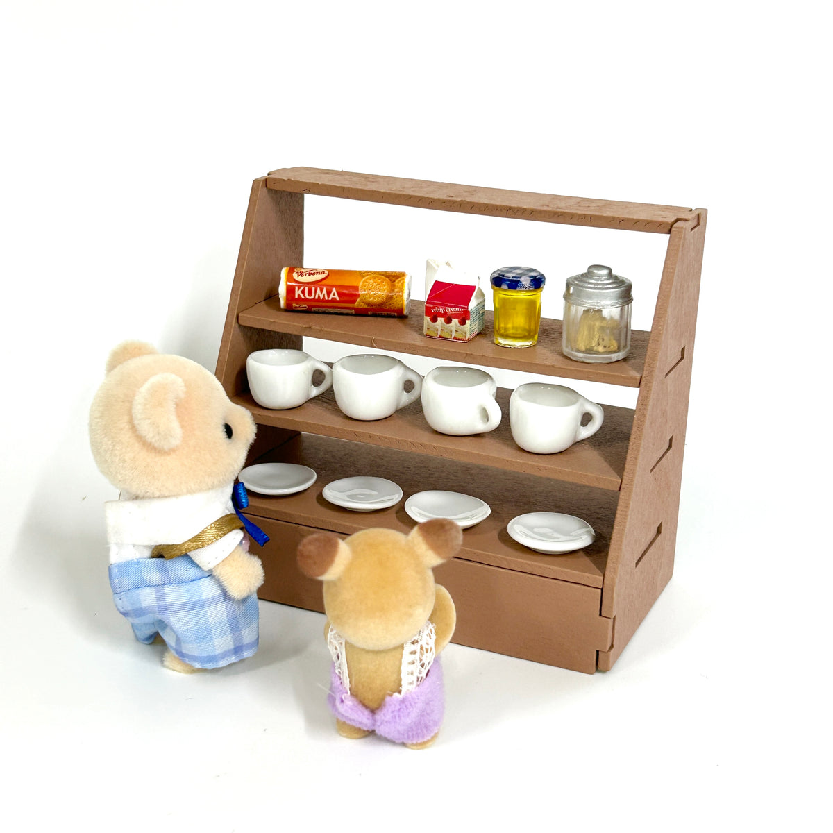 Wooden Miniature Showcase Brown Seria