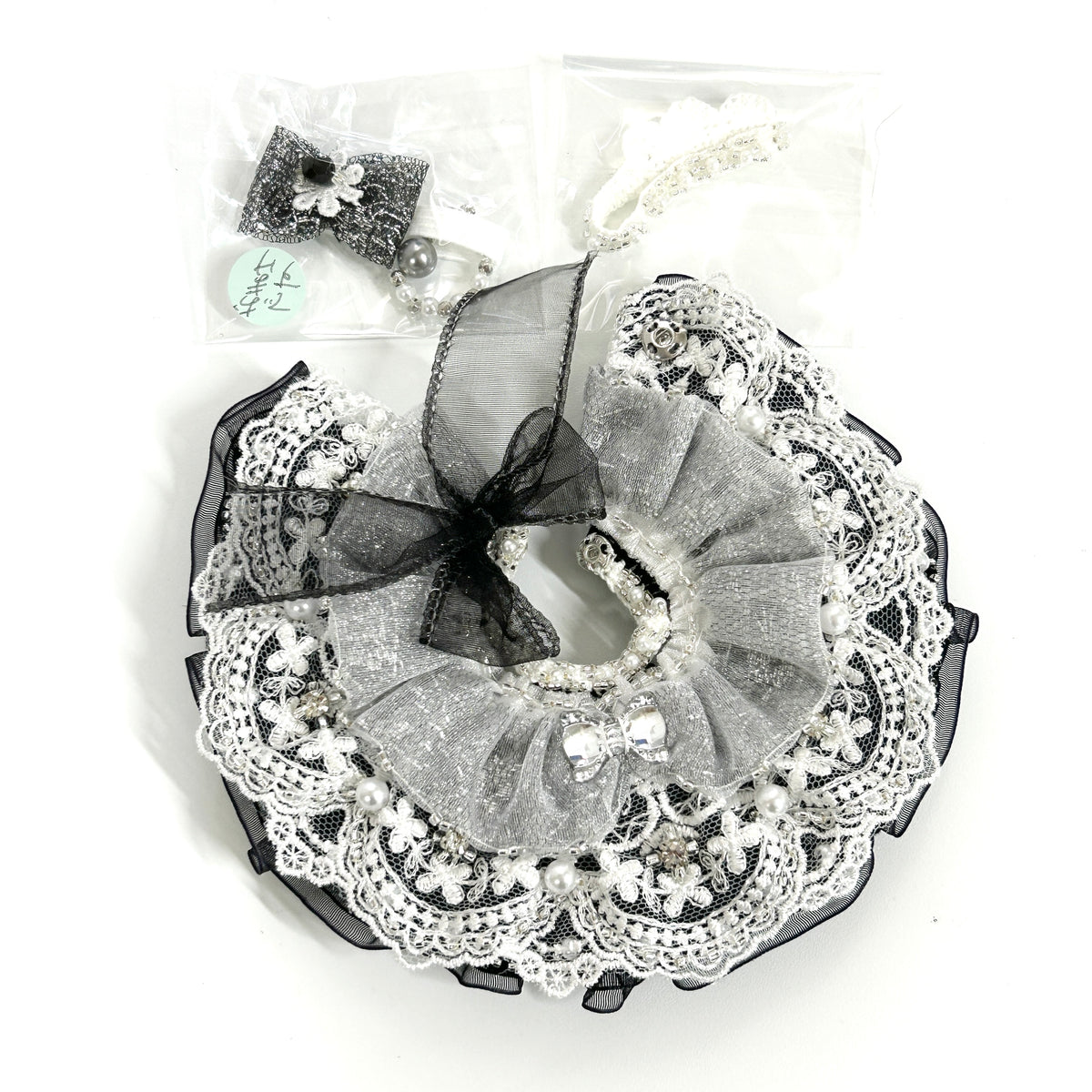 White Lace Tiered Dress Handmade