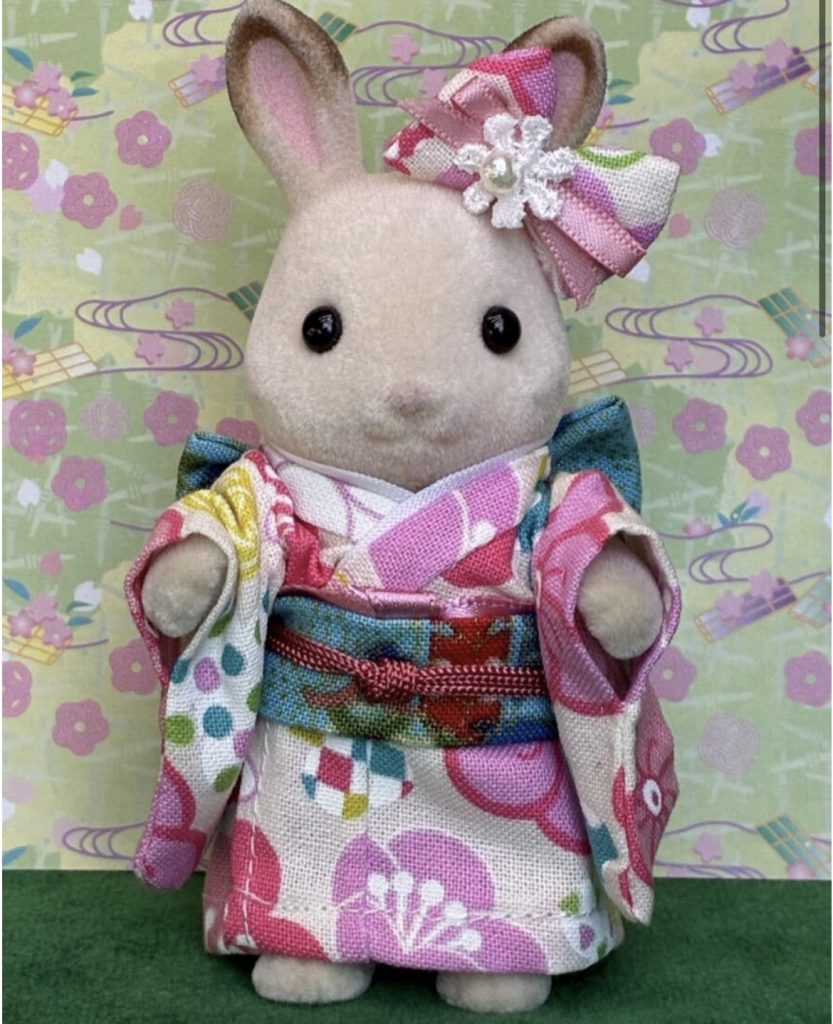 Colorful Floral Kimono for Mother Handmade