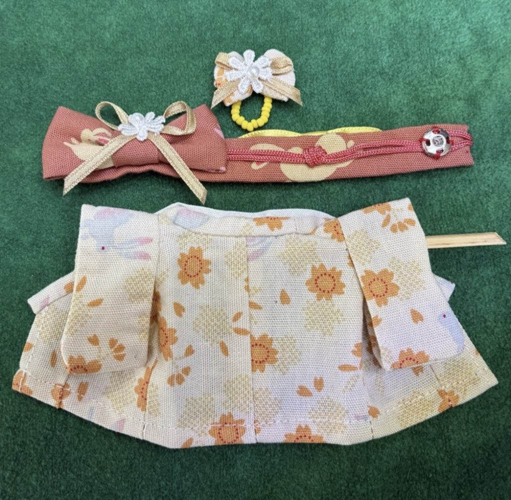 Light Orange Kimono for Mother Handmade