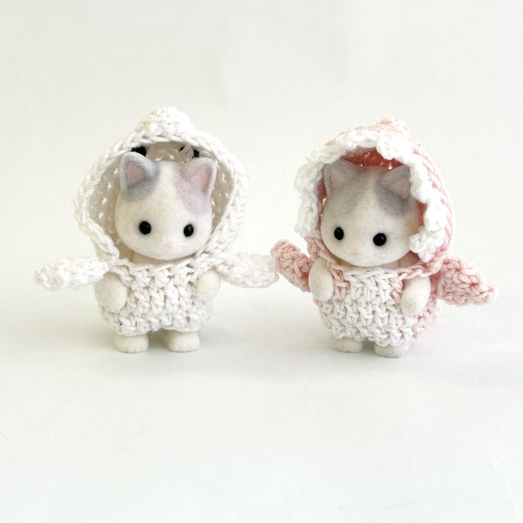 Crocheted Shark and Seal Costumes Handmade