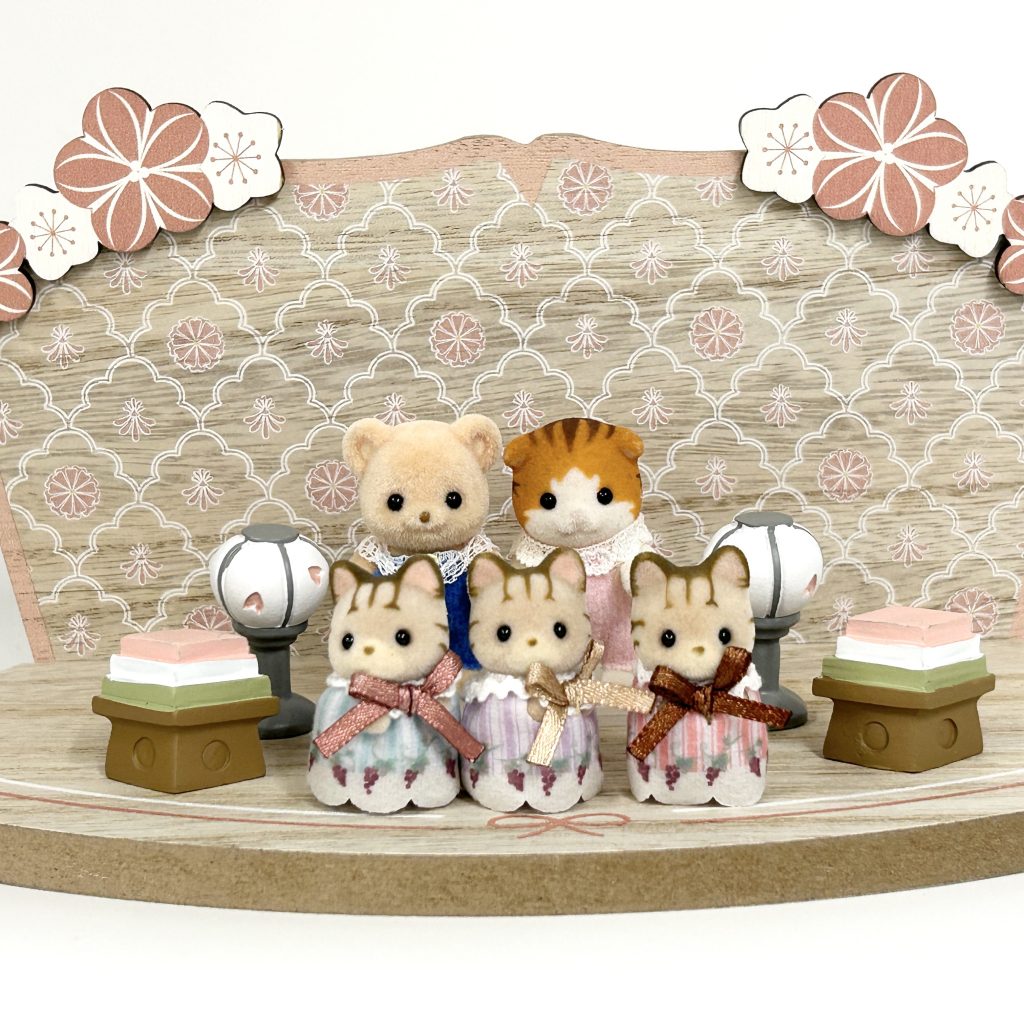 Miniature Hina Doll Lantern Natural Kitchen