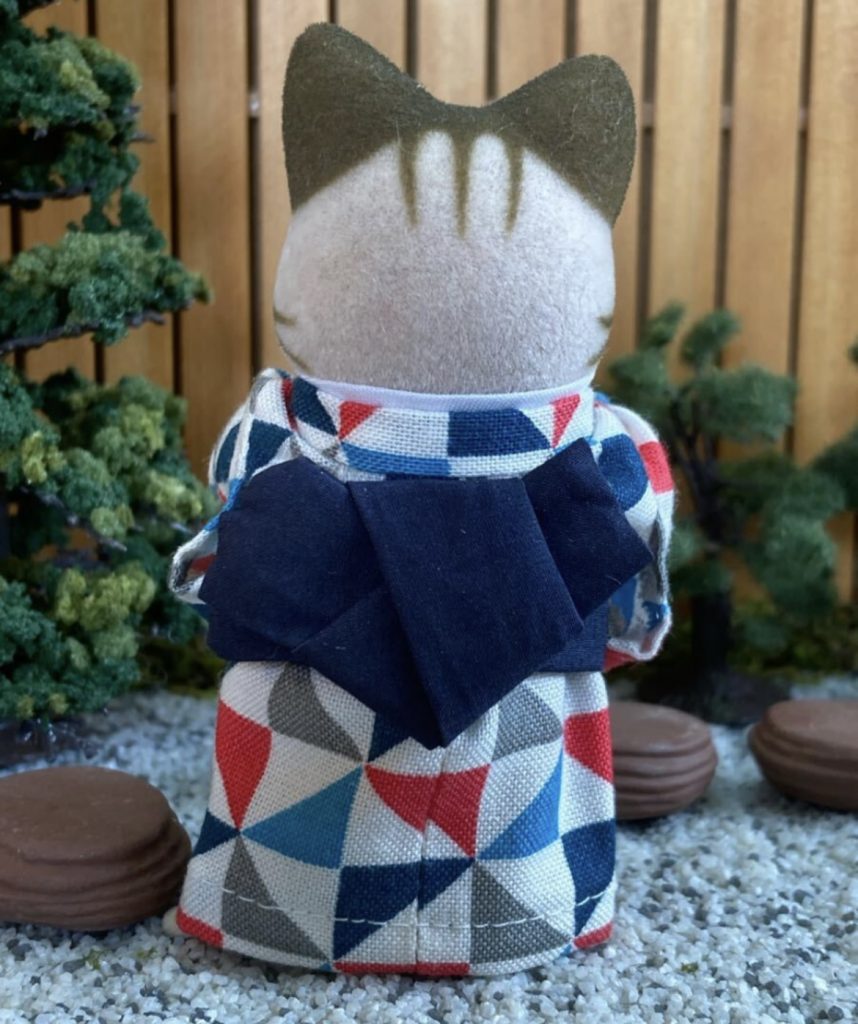 Triangle Pattern Kimono for Father Handmade