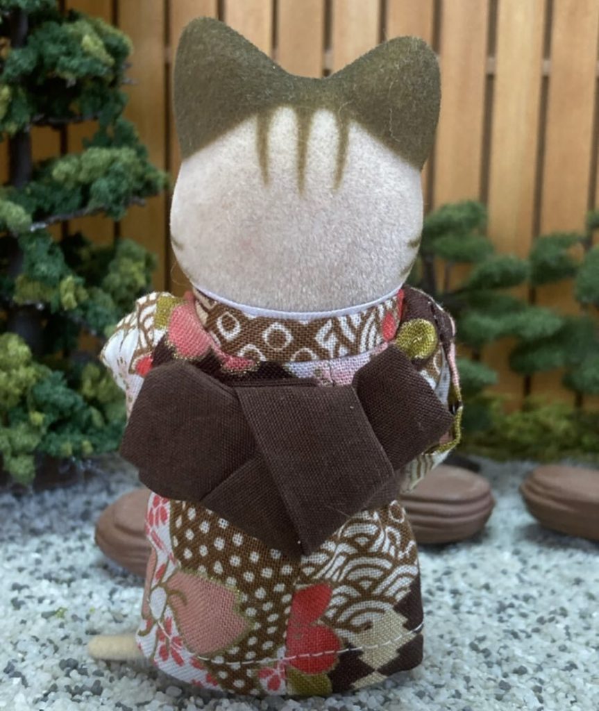 Brown Kimono for Father Handmade