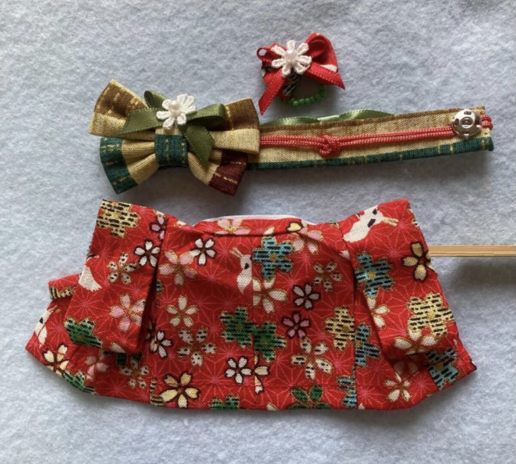 Red Komono for Mother Handmade