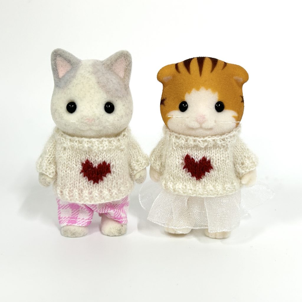 Pull rouge fait main pour la Saint-Valentin