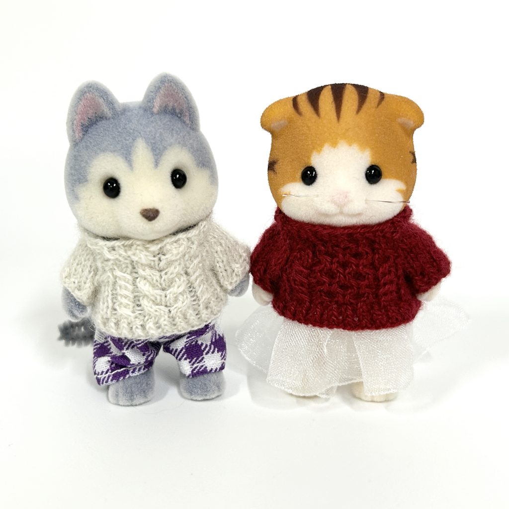 Pull en maille torsadée rouge fait main