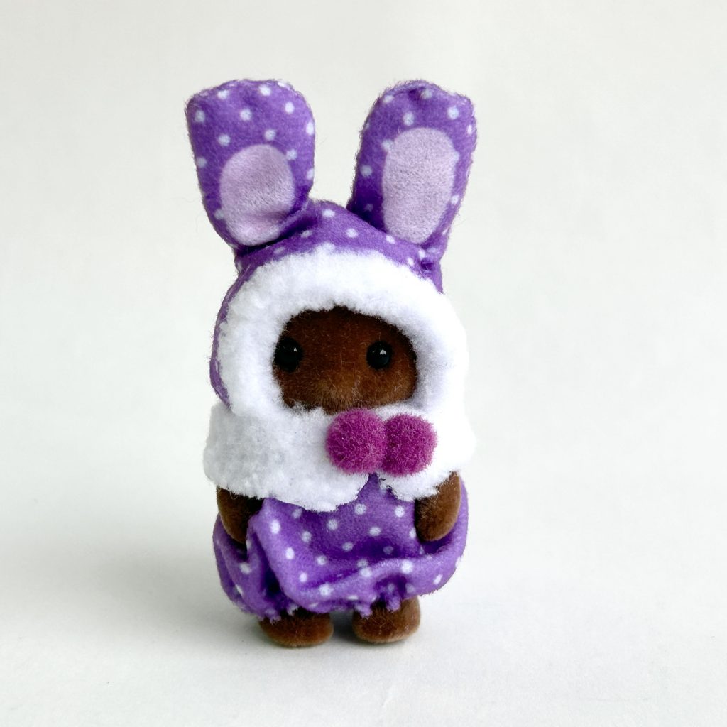 Déguisement de lapin coloré pour bébé Lapin violet marron 2025 Familles Sylvanian Calico Critters