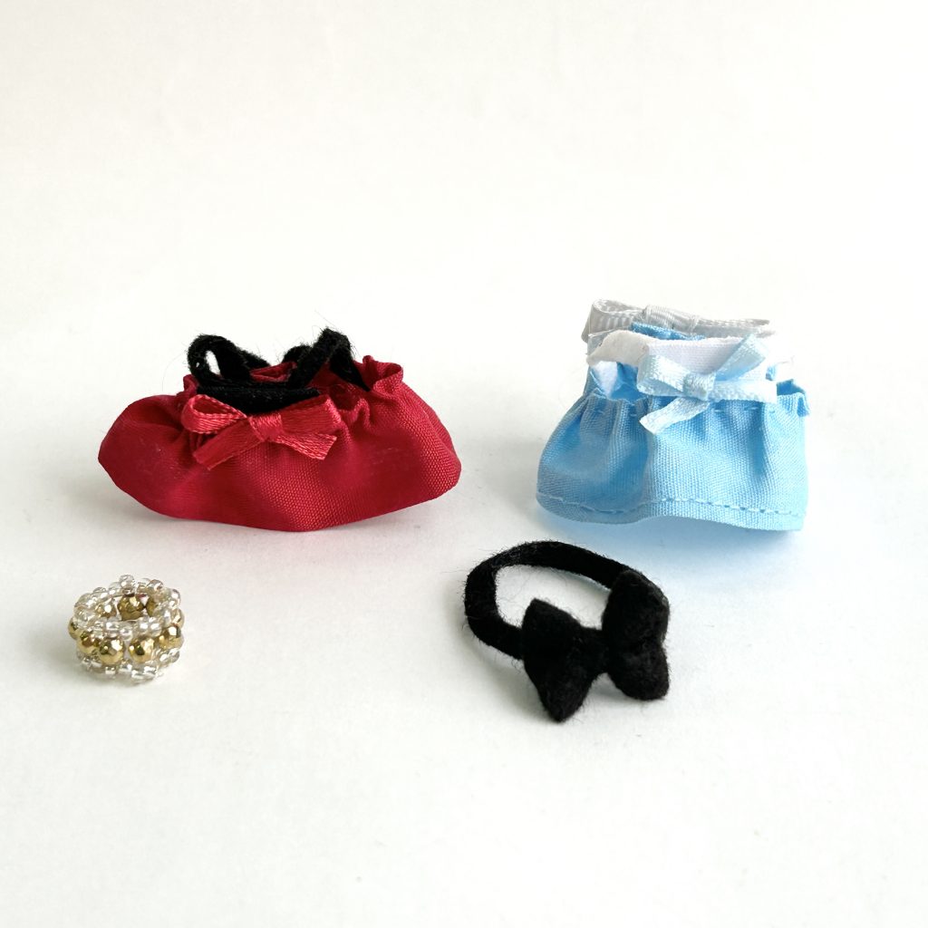 Red and Blue Dress Set for Baby Size Handmade