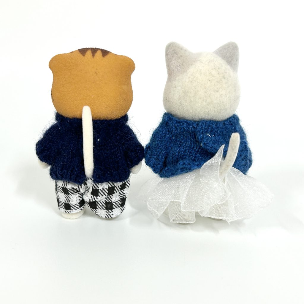 Ensemble de pull pour chat bleu fait main