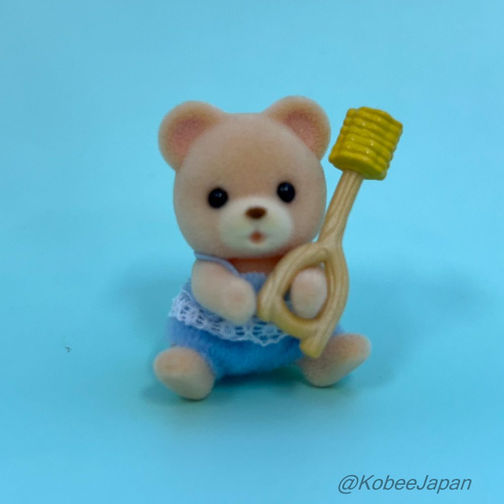 Baby Camping Series Bear Baby With Corn Sylvanian Families Calico Critters
