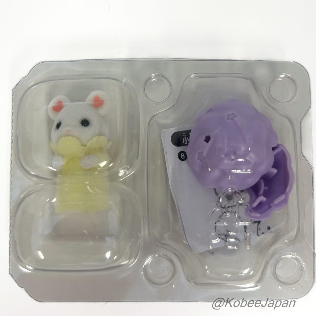 Baby Stylish Hair Series Smaller Marshmallow Mouse Baby 2022 Sylvanian Families Calico Critters