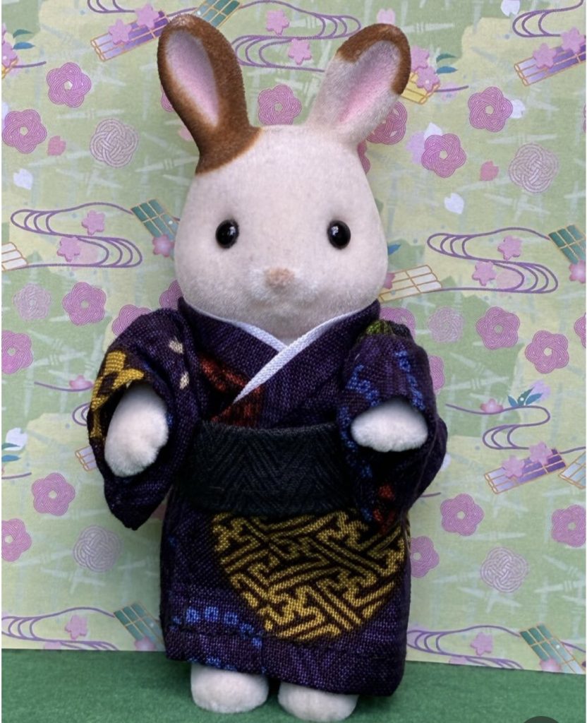 Hakama violet pour frère. Fait main