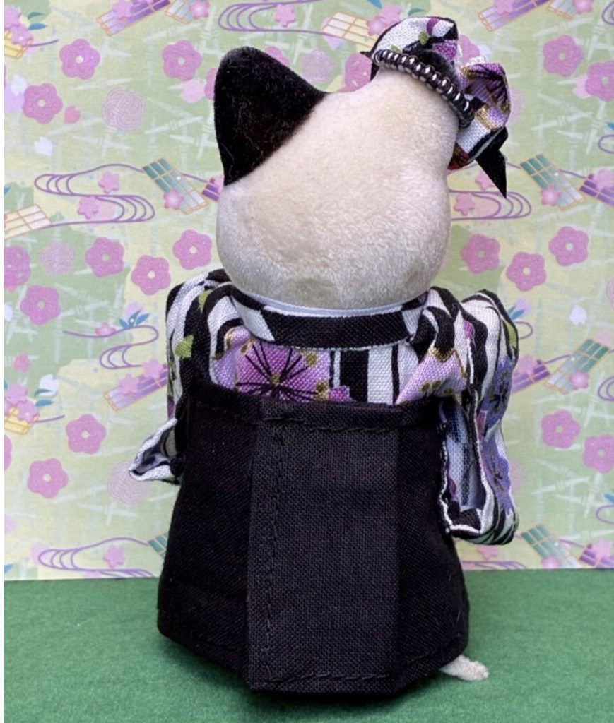 Black hakama for mother. Handmade