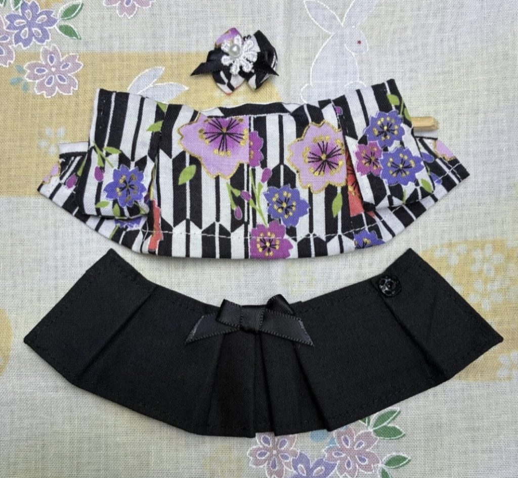 Black hakama for mother. Handmade