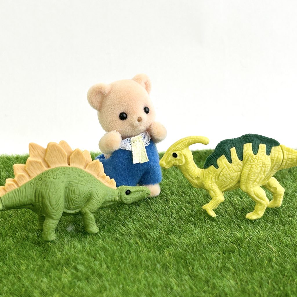 Daiso Unique Puzzle Eraser Herbivorous Dinosaur DAISO