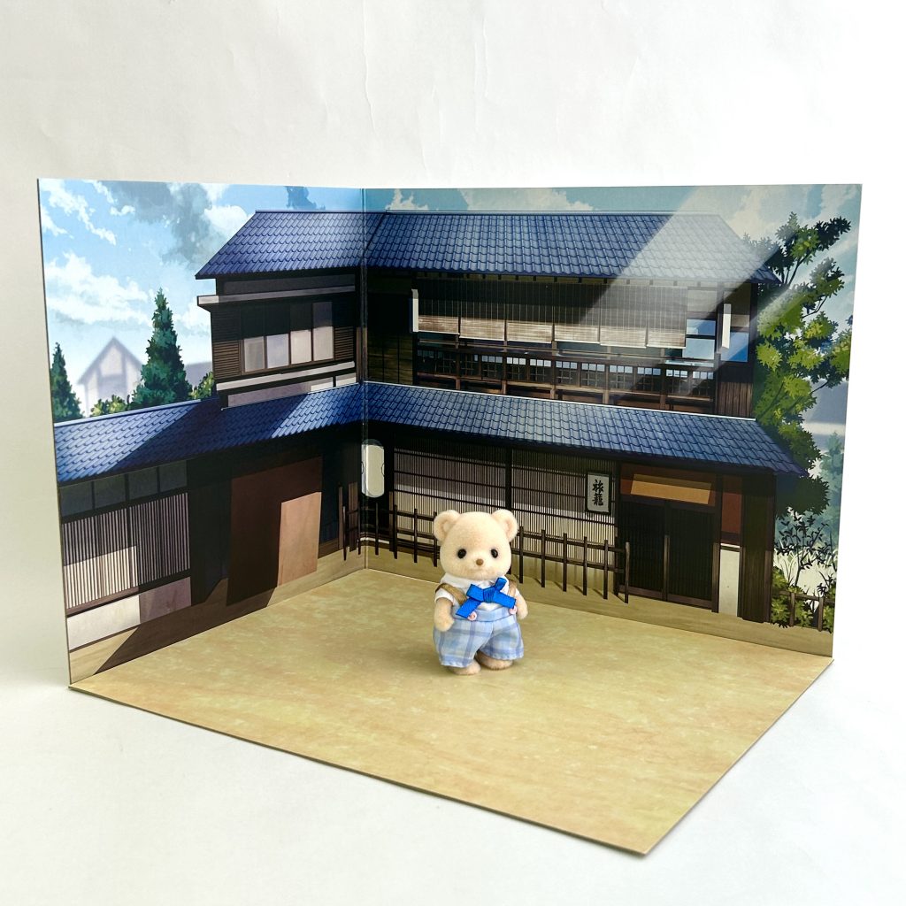 2WAY Background Board Traditional Japanese Streetscape 2 DAISO