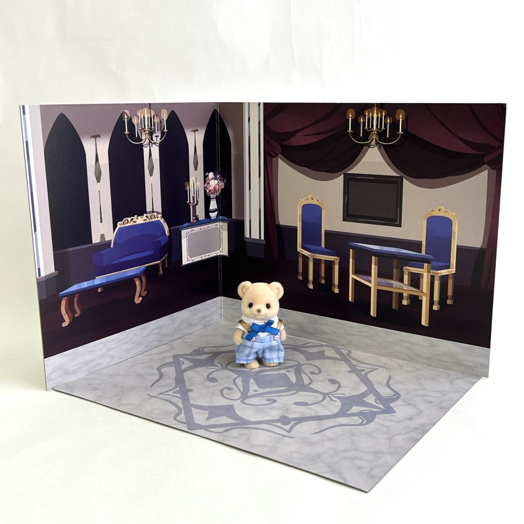 Panneau de fond 2VOIES Halloween Effrayant Hall Somptueuse Chambre DAISO