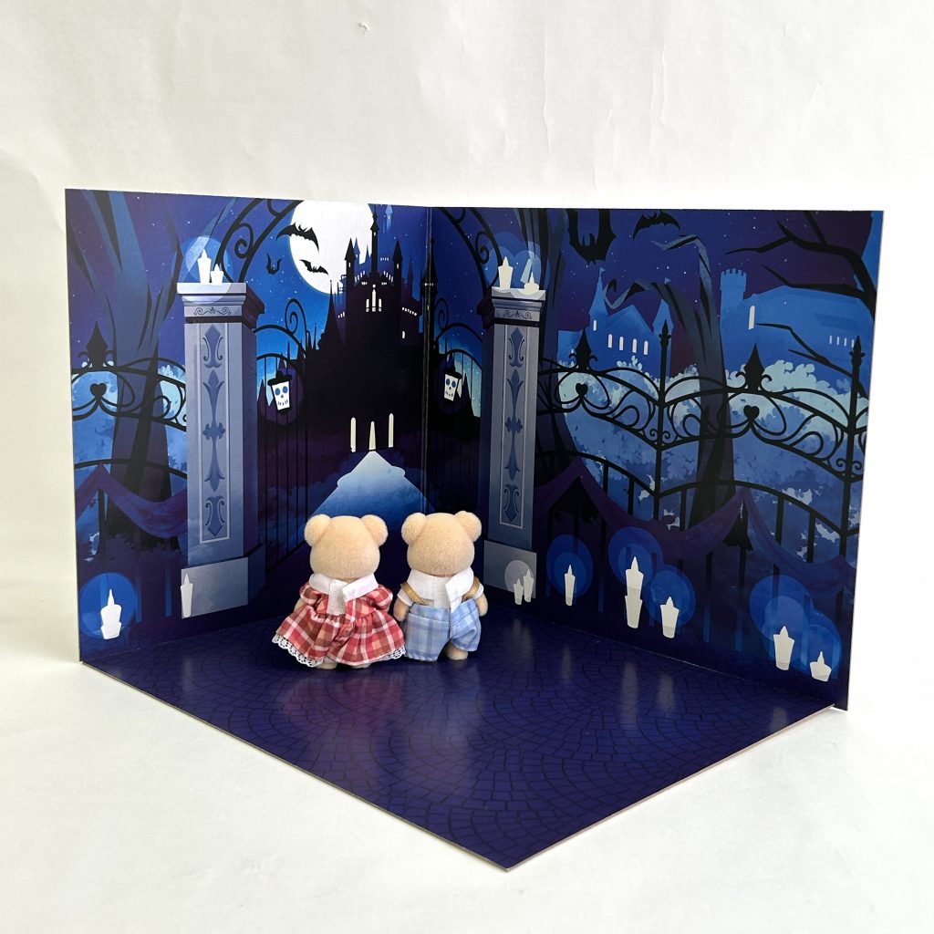 Panneau de fond 2VOIES Porte de jour Halloween Porte de nuit DAISO