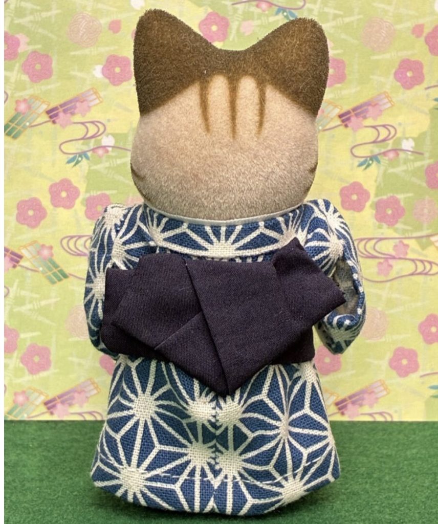 Patterned kimono for father Handmade
