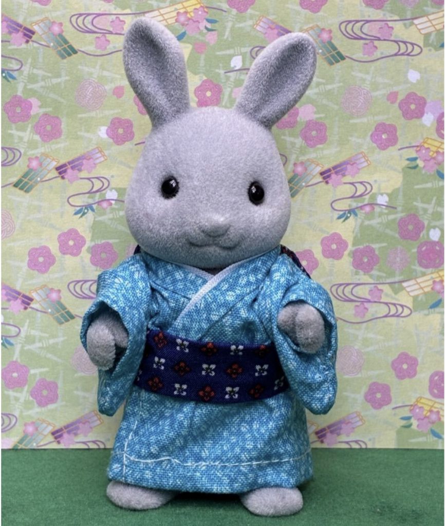Blue kimono for father Handmade