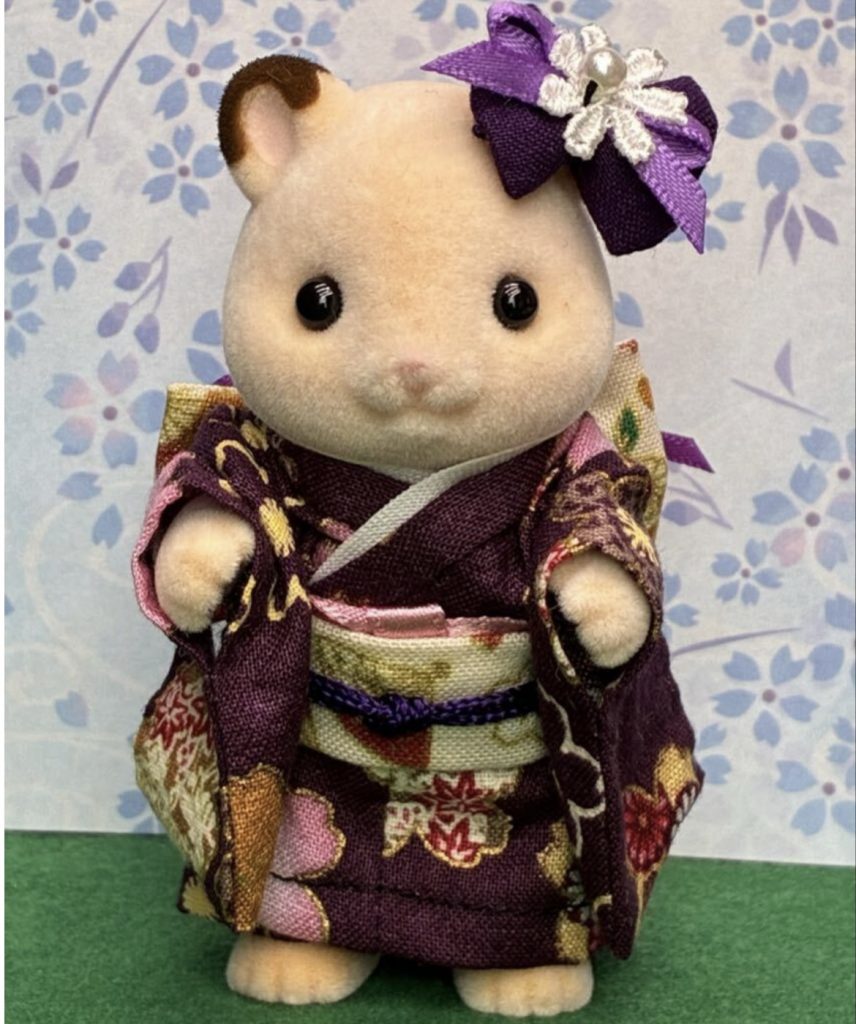 Kimono fleur de cerisier fait main pour mère