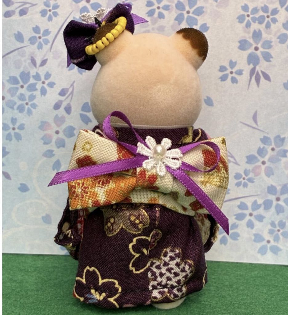Kimono fleur de cerisier fait main pour mère