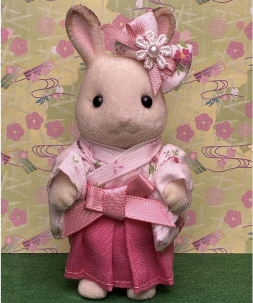 Pink hakama for girl Handmade