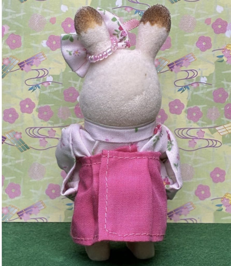 Pink hakama for girl Handmade