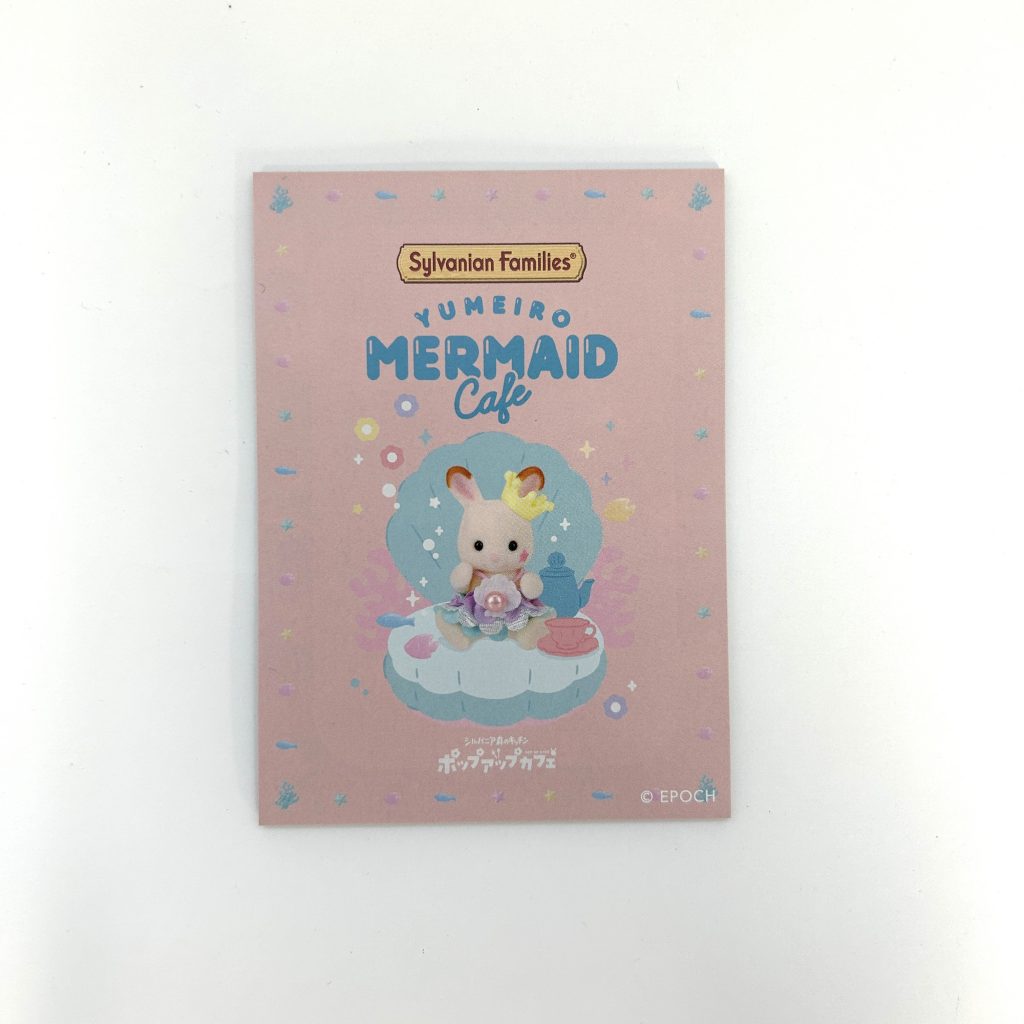Yumeiro Mermaid Caf? Bloc de notas Conejo de chocolate Bebé Familias Sylvanian Calico Critters