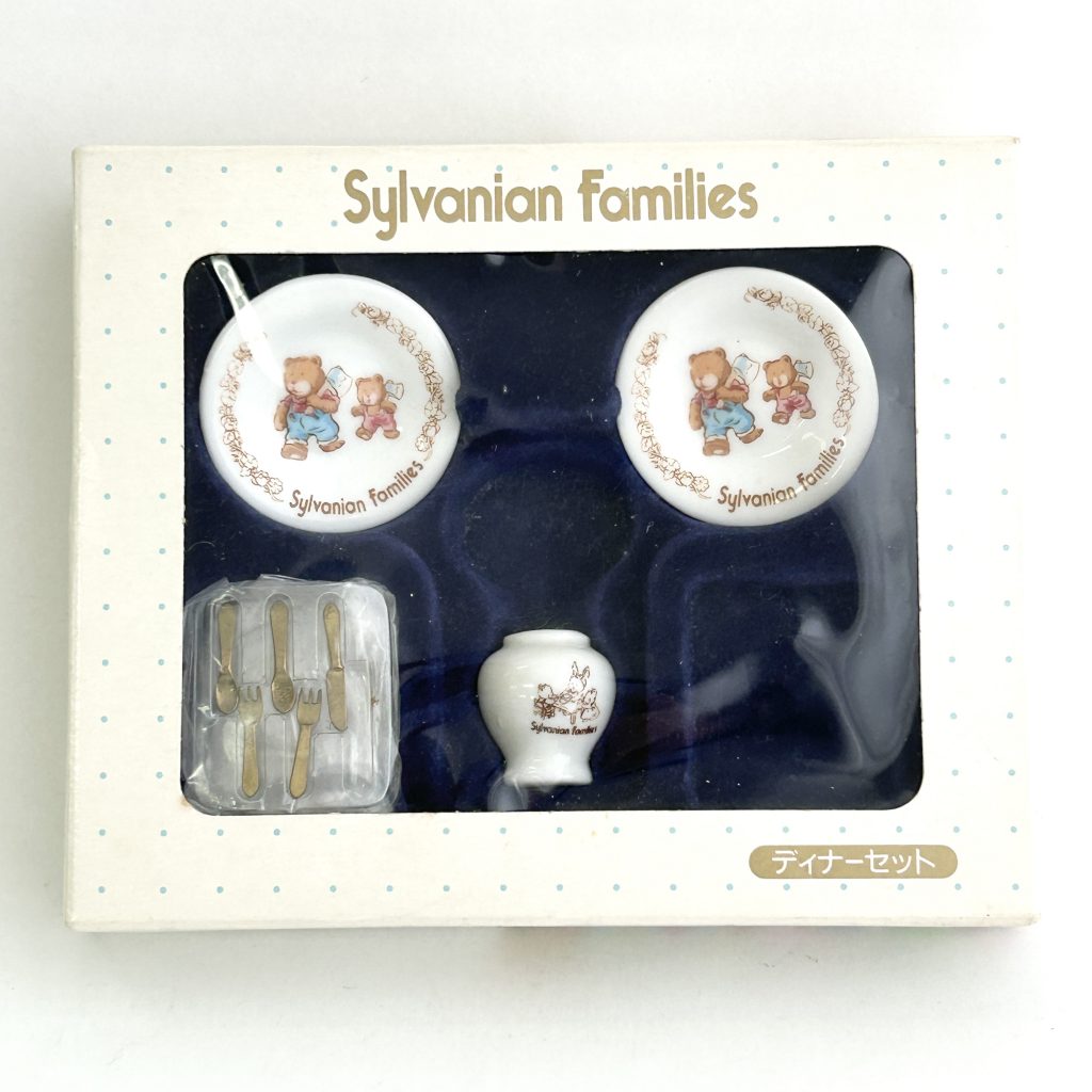 used] Ceramic Dinner Set KA-25 Sylvanian Families Calico Critters
