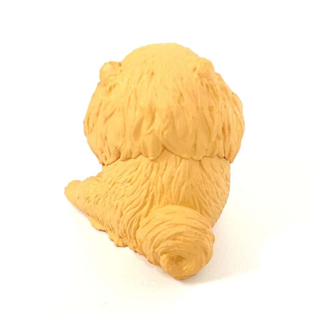 Capsule Toy Sitting Pup Orange Pomeranian