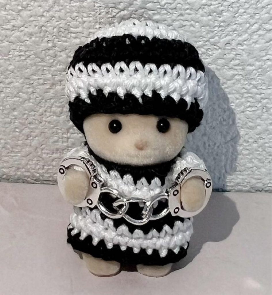 DISFRAZ DE PRISIONERO DE HALLOWEEN HECHO A MANO PARA BEBÉS Epoch Japan Sylvanian Families