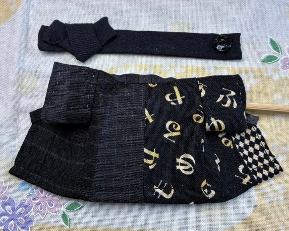 Kimono noir fait main pour grand frère