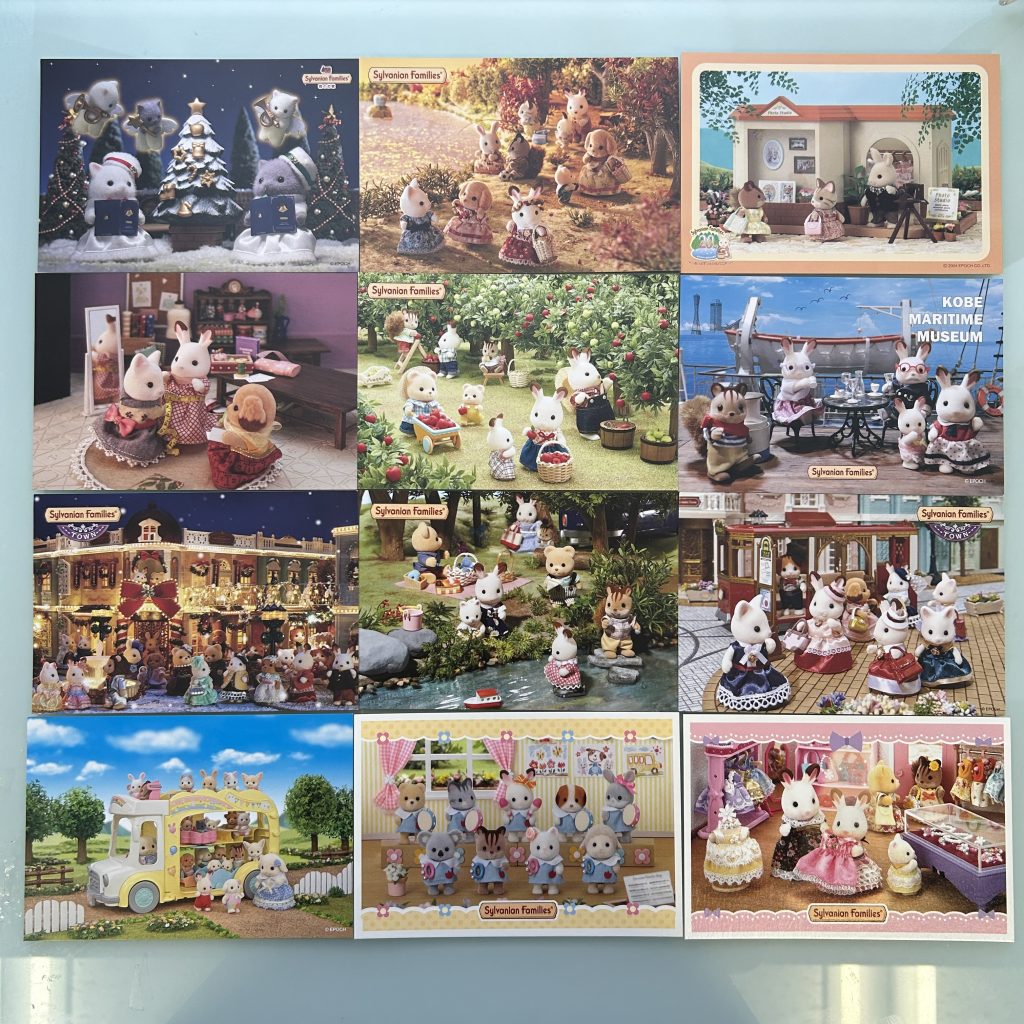 SET DE POSTALES Época C Japón Sylvanian Families
