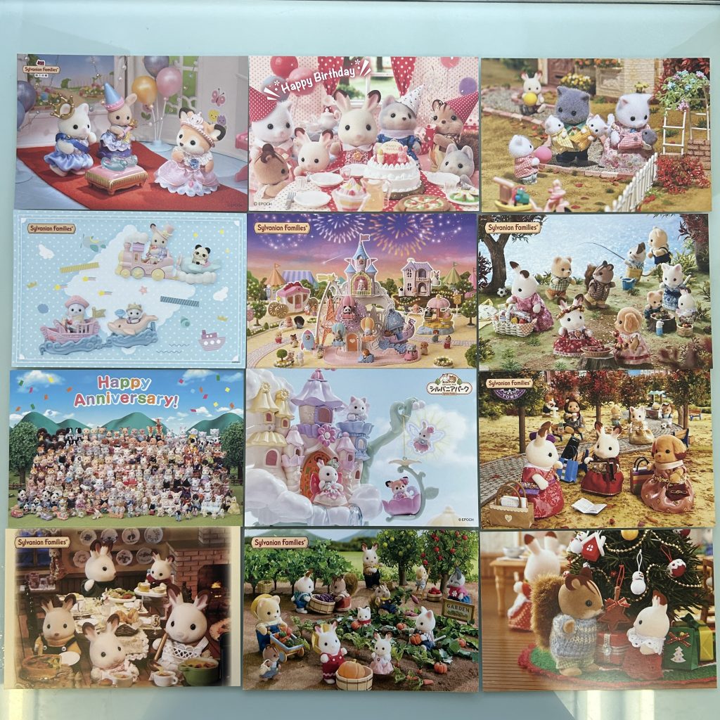 SET DE POSTALES Época D Japón Sylvanian Families