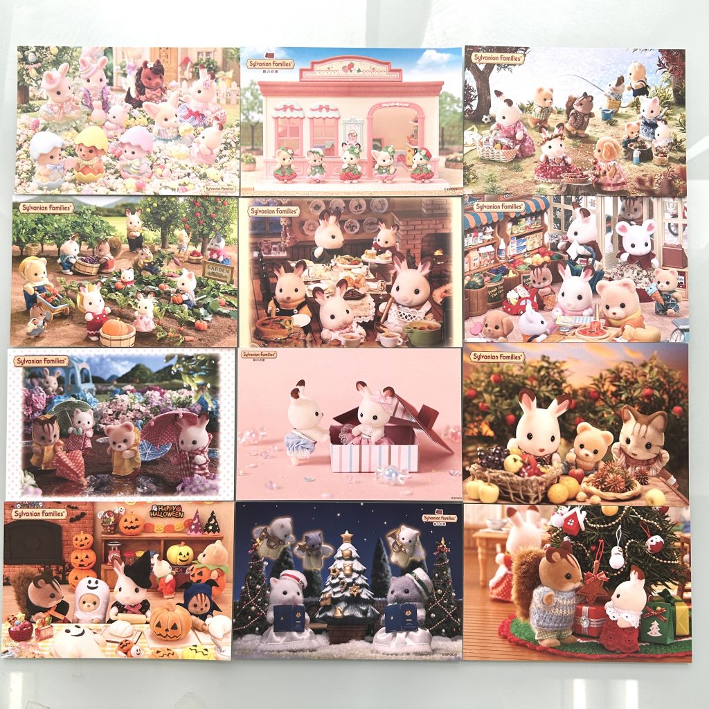 SET DE POSTALES Una época Japón Sylvanian Families