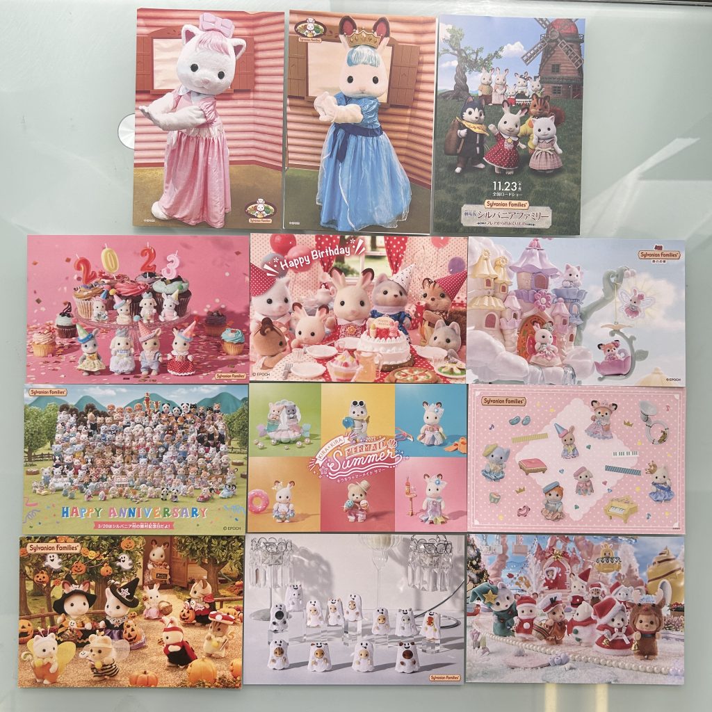 SET DE POSTALES Época G Japón Sylvanian Families