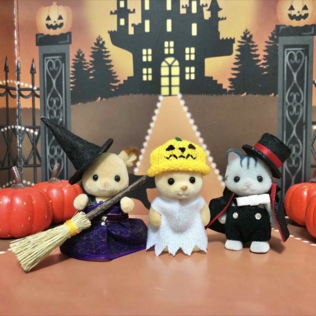 DISFRAZ DE HALLOWEEN HECHO A MANO PARA BEBÉS Epoch Japan Sylvanian Families