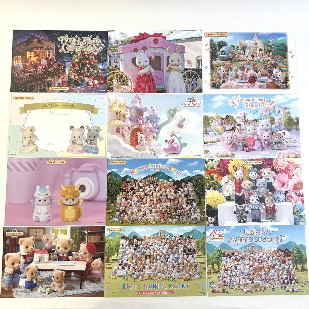 Postcard Set Sylvanian Families Calico Critters