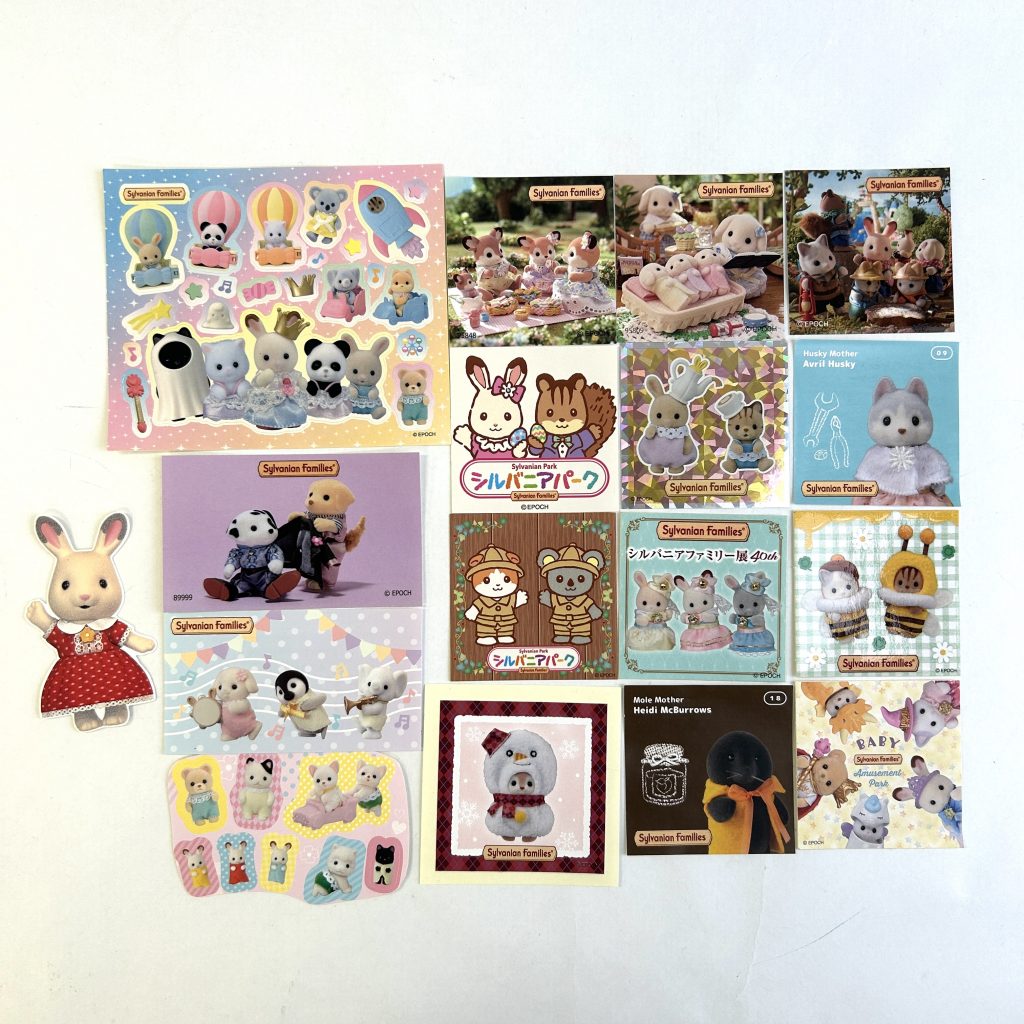 Ensemble d'autocollants Sylvanian Families Calico Critters