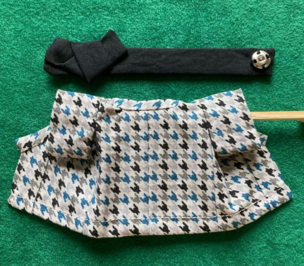 Houndstooth Pattern Yukata for Brother Handmade
