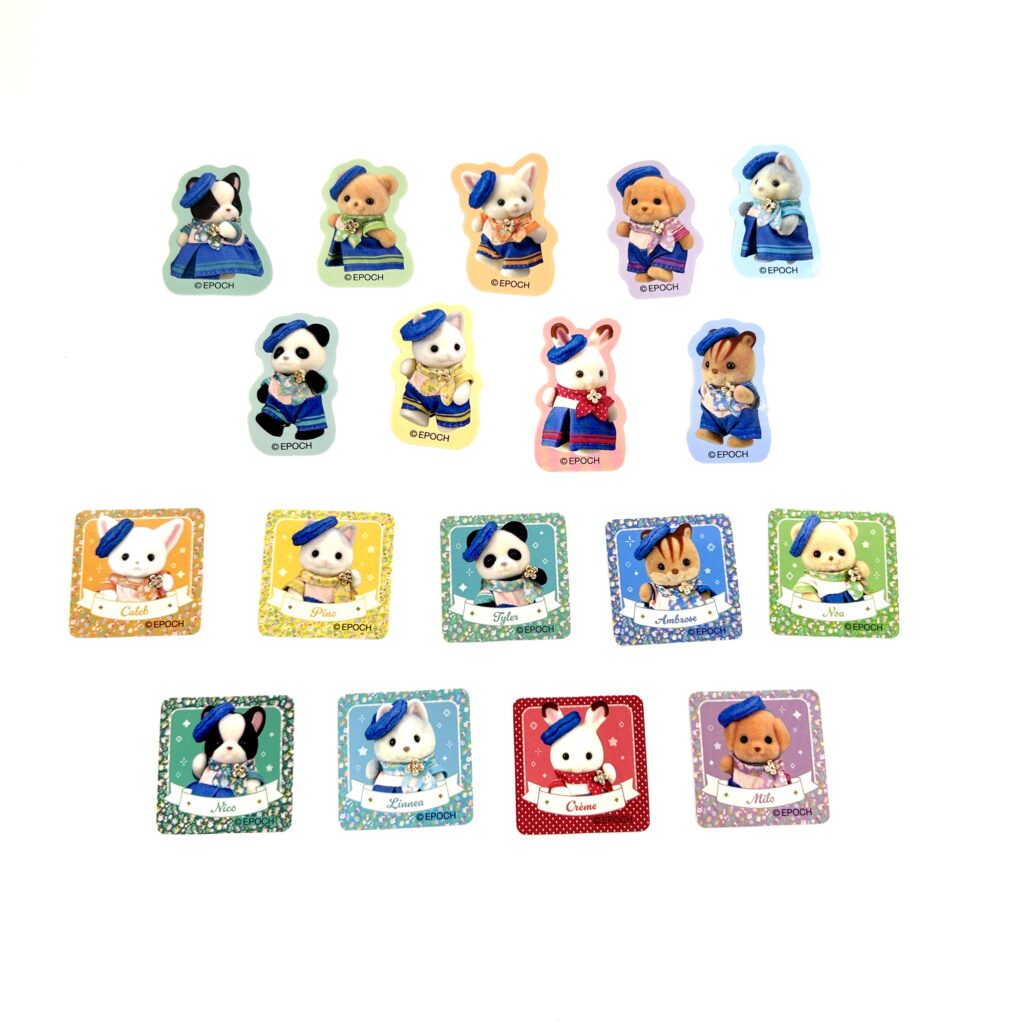 ملصقات أطفال الغابة كونسيرج فليك Sylvanian Families Calico Critters