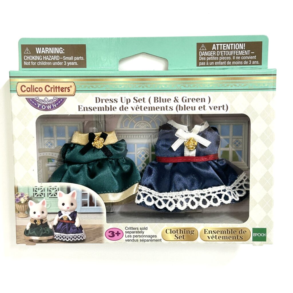 Coffret déguisement Série Ville (bleu et vert) CF3031 Sylvanian Families Calico Critters
